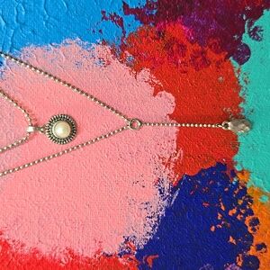 NWT Lucky Brand Silver Pearl Drop Necklace